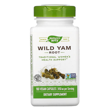 Nature's Way, Wild Yam Root, 850 mg, 180 Vegan Capsules
