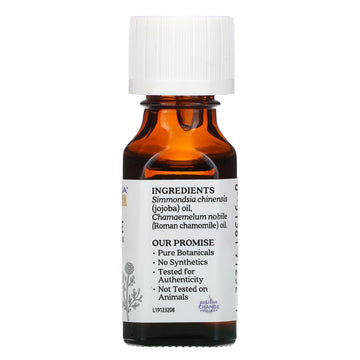 Aura Cacia, Pure Essential Oil In Jojoba Oil, Roman Chamomile, 0.5 fl oz (15 ml)