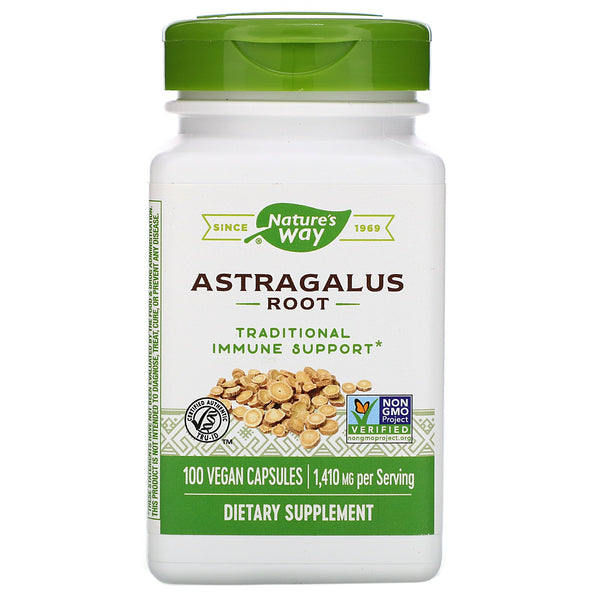 Nature's Way, Astragalus Root, 1,410 mg , 100 Vegan Capsules - The Supplement Shop