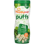 Happy Family Organics, Superfood Puffs, Organic Grain Snack, Kale & Spinach, 2.1 oz (60 g) - The Supplement Shop