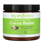 Sky Organics, Cocoa Butter, Raw & Unrefined, 16 oz (454 g) - The Supplement Shop