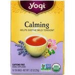 Yogi Tea, Calming, Caffeine Free, 16 Tea Bags, 1.02 oz (29 g) - The Supplement Shop