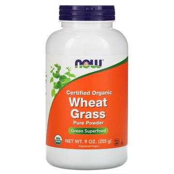 Now Foods, Certified Organic Wheat Grass, 9 oz (255 g)
