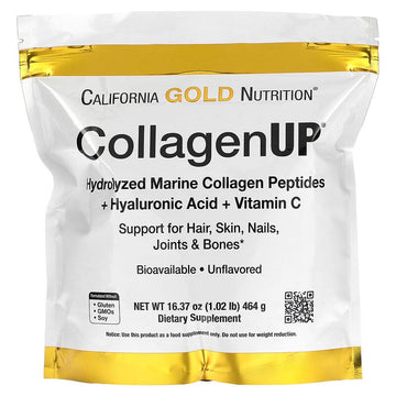 California Gold Nutrition, CollagenUP, Marine Collagen + Hyaluronic Acid + Vitamin C, Unflavored, 16.36 oz (464 g)