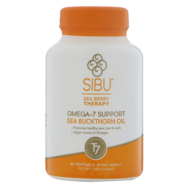 Sibu Beauty, Sea Berry Therapy, Omega-7 Support, Sea Buckthorn Oil, 60 Softgels - The Supplement Shop