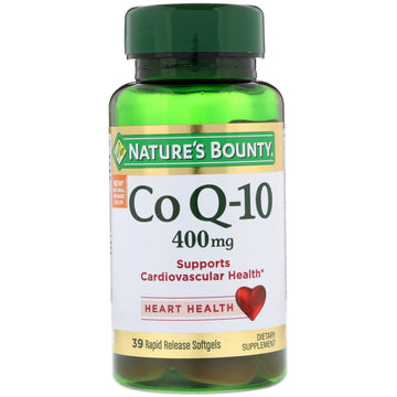 Nature's Bounty, Co Q-10, 400 mg, 39 Rapid Release Softgels