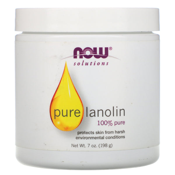 Now Foods, Solutions, Pure Lanolin, 7 oz (198 g) - The Supplement Shop