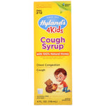 Hyland's, 4 Kids, Cough Syrup with 100% Natural Honey, Ages 2-12, 4 fl oz (118 ml) - The Supplement Shop