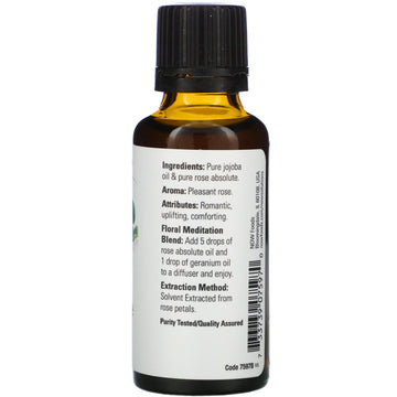 NOW Foods, Essential Oils, Rose Absolute, 1 fl oz (30 ml)