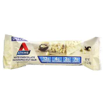 Atkins, Snacks, White Chocolate Macadamia Nut Bar, 40 g