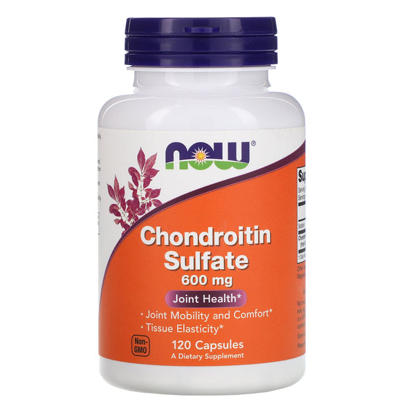 Now Foods, Chondroitin Sulfate, 600 mg, 120 Capsules - The Supplement Shop