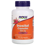 Now Foods, Inositol Capsules, 500 mg, 100 Veg Capsules - The Supplement Shop