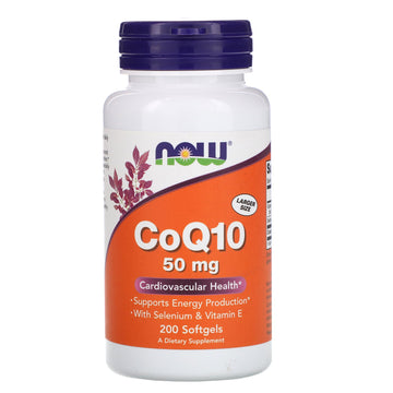 Now Foods, CoQ10, 50 mg, 200 Softgels
