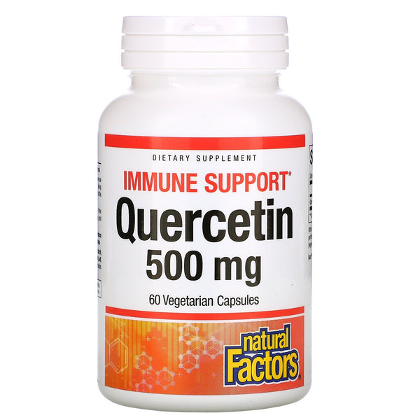 Natural Factors, Quercetin, 500 mg, 60 Vegetarian Capsules - The Supplement Shop