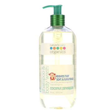 Nature's Baby Organics, Shampoo & Body Wash, Coconut Pineapple, 16 oz (473.2 ml)