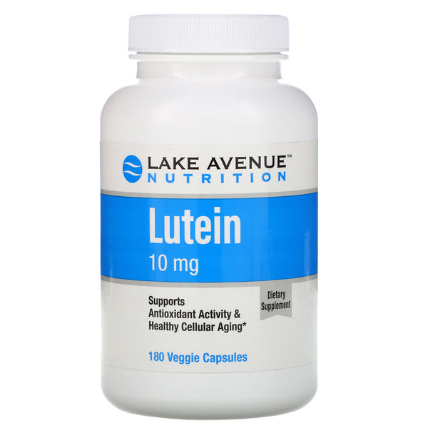 Lake Avenue Nutrition, Lutein, 10 mg, 180 Veggie Capsules - The Supplement Shop