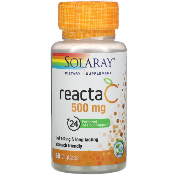 Solaray, Reacta-C, 500 mg, 60 VegCaps - The Supplement Shop