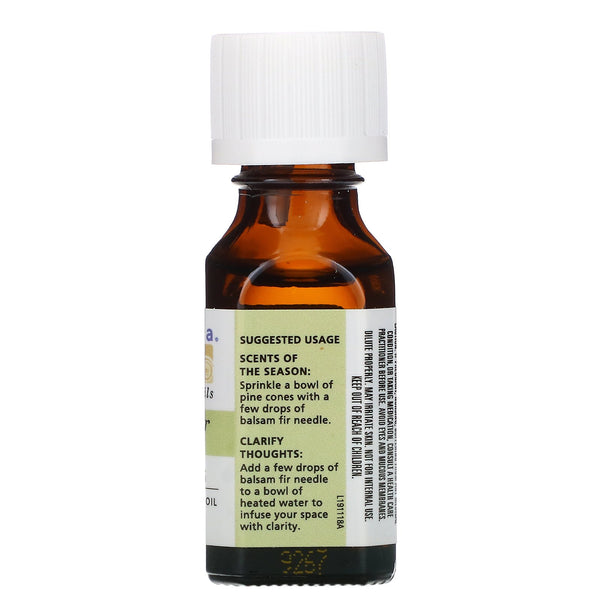 Aura Cacia, 100% Pure Essential Oil, Balsam Fir Needle, .5 fl oz (15 ml) - The Supplement Shop