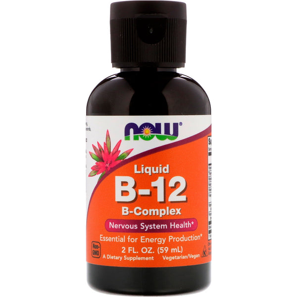 Now Foods, Liquid B-12, B-Complex, 2 fl oz (59 ml)