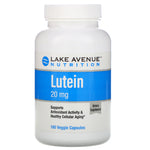 Lake Avenue Nutrition, Lutein, 20 mg, 180 Veggie Capsules
