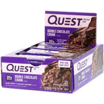 Quest Nutrition, Protein Bar, Double Chocolate Chunk, 12 Bars, 2.12 oz (60 g) Each - The Supplement Shop