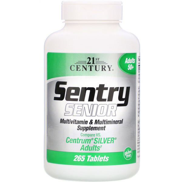 21st Century, Sentry Senior, Multivitamin & Multimineral Supplement, Adults 50+, 265 Tablets - The Supplement Shop