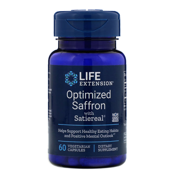 Life Extension, Optimized Saffron with Satiereal, 60 Vegetarian Capsules - The Supplement Shop