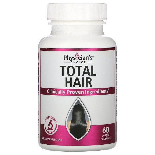 Physician's Choice, Total Hair, 60 Veggie Capsules - The Supplement Shop