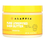 Alaffia, Pure Unrefined Shea Butter, Unscented, 11 oz (312 g) - The Supplement Shop