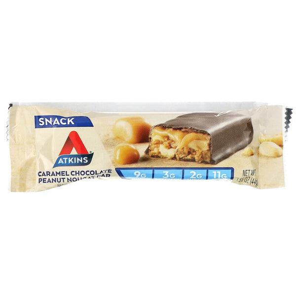 Atkins, Snack, Caramel Chocolate Peanut Nougat Bar 44 g