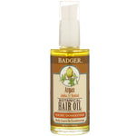 Badger Company, Botanical Hair Oil, Argan, Jojoba & Baobab, 2 fl oz (59.1 ml) - The Supplement Shop