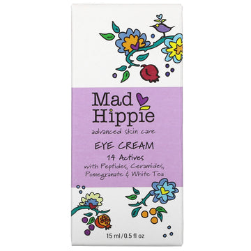 Mad Hippie Skin Care Products, Eye Cream, 14 Actives, 0.5 fl oz (15 ml)