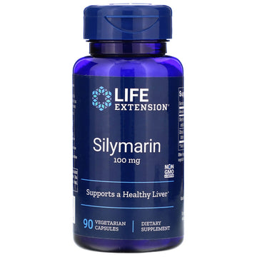 Life Extension, Silymarin, 100 mg, 90 Vegetarian Capsules