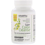 Health Plus, Super Colon Cleanse, 530 mg, 120 Capsules - The Supplement Shop