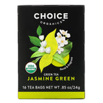 Choice Organic Teas, Green Tea, Jasmine Green, 16 Tea Bags, .85 oz (24 g) - The Supplement Shop