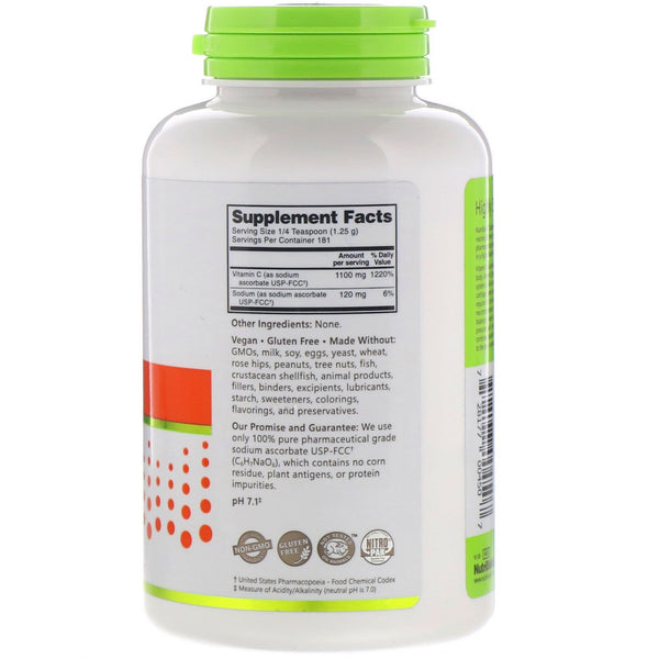 NutriBiotic, Immunity, Sodium Ascorbate, Crystalline Powder, 8 oz (227 g) - The Supplement Shop