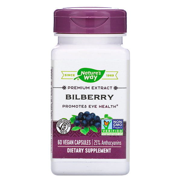Nature's Way, Bilberry, 60 Vegan Capsules - The Supplement Shop