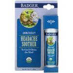 Badger Company, Aromatherapy, Headache Soother, Peppermint & Lavender, .60 oz (17 g) - The Supplement Shop