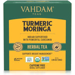 Vahdam Teas, Herbal Tea, Turmeric Moringa, Caffeine Free, 15 Infusion Bags, 1.06 oz (30 g) - The Supplement Shop