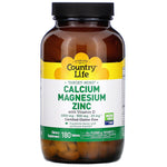 Country Life, Target-Mins Calcium Magnesium Zinc with Vitamin D, 180 Tablets - The Supplement Shop