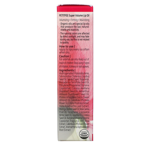 Petitfee, Super Volume Lip Oil, 0.10 oz (3 g) - The Supplement Shop