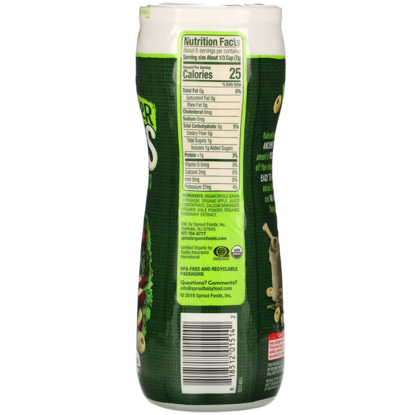 Sprout Organic, Plant Power Puffs, Apple Kale, 1.5 oz (43 g) - The Supplement Shop