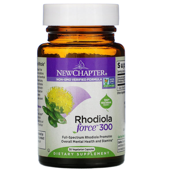 New Chapter, Rhodiola Force 300, 30 Vegetarian Capsules - The Supplement Shop