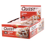 Quest Nutrition, Protein Bar, Cinnamon Roll, 12 Bars, 2.12 oz (60 g) Each - The Supplement Shop