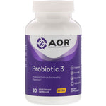 Advanced Orthomolecular Research AOR, Probiotic 3, 90 Vegetarian Capsules - The Supplement Shop
