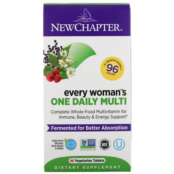 New Chapter, Every Woman's One Daily Multi, 96 Vegetarian Tablets - The Supplement Shop