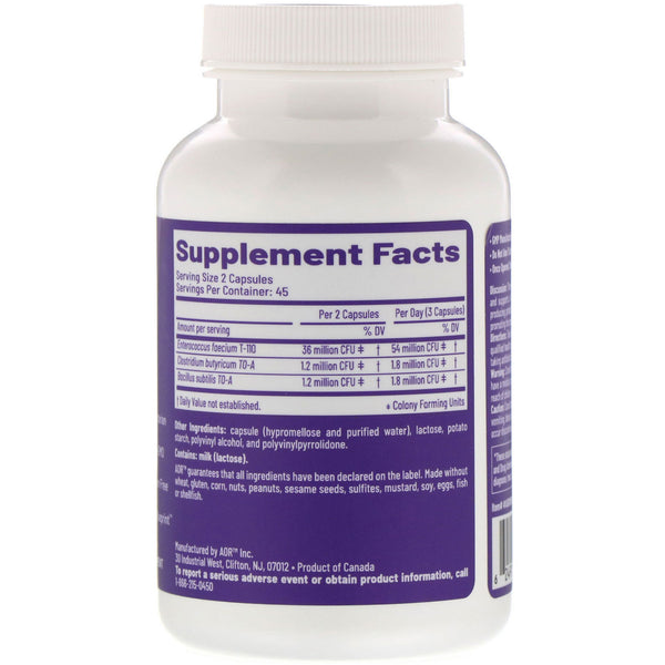 Advanced Orthomolecular Research AOR, Probiotic 3, 90 Vegetarian Capsules - The Supplement Shop