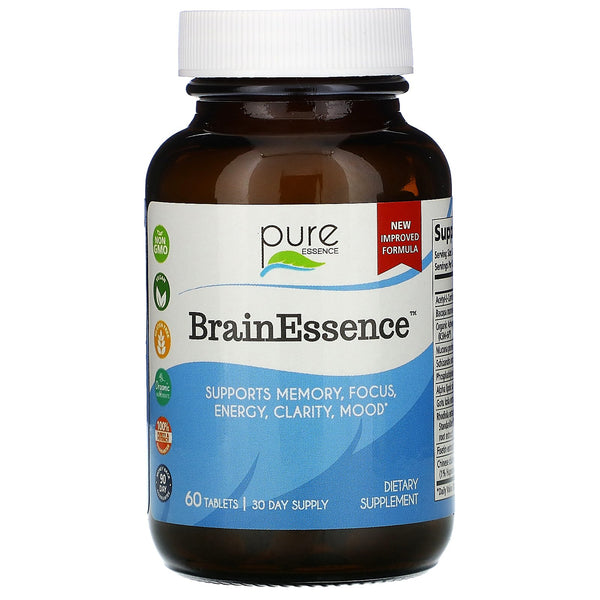 Pure Essence, BrainEssence, 60 Tablets - The Supplement Shop