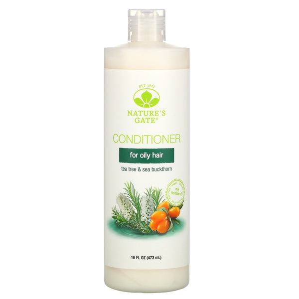 Nature's Gate, Tea Tree & Sea Buckthorn Conditioner for Oily Hair, 16 fl oz (473 ml) - The Supplement Shop