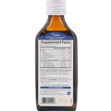 Carlson, Norwegian, The Very Finest Fish Oil, Natural Lemon, 6.7 fl oz (200 ml)